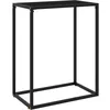 Image de vidaXL Table console Noir 60x35x75 cm Verre trempÃ©