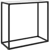 Image de vidaXL Table console Blanc 80x35x75 cm Verre trempÃ©