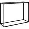 Image de vidaXL Table console Noir 100x35x75 cm Verre trempÃ©
