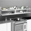 Image de Vidaxl ÃtagÃ¨res Murales Flottantes Ã 2 Niveaux 2 Pcs Inox 240x30 Cm
