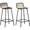 Image de Vidaxl Chaises De Bar 2 Pcs Bois De RÃ©cupÃ©ration Solide