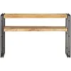 Image de Vidaxl Table Console 120x30x75 Cm Bois De Manguier Brut