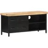 Image de vidaXL Meuble TV 90x30x41 cm Bois de manguier brut