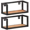 Image de Vidaxl ?TagÂ¿Â¿Res Murales 2 Pcs 40 Cm Bois D'acacia Massif