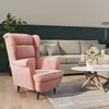 Image de vidaXL Fauteuil rose velours
