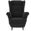 Image de Fauteuils VidaXL  Fauteuil  Velours Noir P31600297