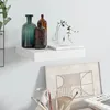 Image de vidaXL ÃtagÃ¨re murale flottante Blanc brillant 23x23,5x3,8 cm MDF