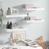 Image de vidaXL ÃtagÃ¨re murale flottante 4 pcs Blanc brillant 50x23x3,8 cm MDF