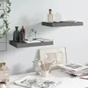 Image de vidaXL ÃtagÃ¨re murale flottante 2 pcs Gris brillant 40x23x3,8 cm MDF