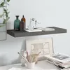 Image de 323790 vidaXL Floating Wall Shelf High Gloss Grey 60x23,5x3,8 cm MDF