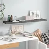 Image de vidaXL ÃtagÃ¨re murale flottante Gris brillant 120x23,5x3,8 cm MDF