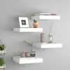 Image de vidaXL ÃtagÃ¨res murales flottantes 4 pcs blanc 23x23,5x3,8 cm MDF