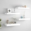 Image de vidaXL ÃtagÃ¨res murales flottantes 4 pcs blanc 40x23x3,8 cm MDF