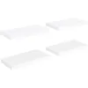 Image de Vidaxl EtagÃ¨res Murales Flottantes 4 Pcs Blanc 50x23x3,8 Cm Mdf