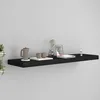 Image de vidaXL ÃtagÃ¨re murale flottante noir 90x23,5x3,8 cm MDF