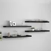 Image de vidaXL ÃtagÃ¨res murales flottantes 4 pcs noir 90x23,5x3,8 cm MDF