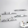 Image de vidaXL ÃtagÃ¨res murales flottantes 4 pcs Gris 120x23,5x3,8 cm MDF