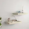 Image de Vidaxl ÃtagÃ¨res Murales Flottantes 2 Pcs ChÃªne 40x23x3,8 Cm Mdf