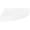 Image de vidaXL ?tagÂ¿Â¿re d'angle flottante Blanc brillant 25x25x3,8 cm MDF