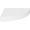 Image de vidaXL ?tagÂ¿Â¿re d'angle flottante Blanc 25x25x3,8 cm MDF