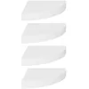 Image de vidaXL ?tagÂ¿Â¿res d'angle flottantes 4 pcs Blanc 25x25x3,8 cm MDF