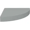 Image de vidaXL ÃtagÃ¨re d'angle flottante Gris 25x25x3,8 cm MDF