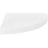 Image de vidaXL Ã©tagÃ¨re d'angle flottante Blanc brillant 35x35x3,8 cm MDF