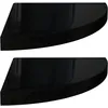 Image de ÃtagÃ¨res d'angle flottantes 2 pcs Noir brillant 35x35x3,8cm MDF vidaXL vidaXL