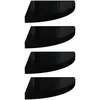 Image de vidaXL ÃtagÃ¨res d'angle flottantes 4 pcs Noir brillant 35x35x3,8cm MDF