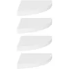 Image de vidaXL ?tagÂ¿Â¿res d'angle flottantes 4 pcs Blanc 35x35x3,8 cm MDF
