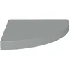 Image de vidaXL ?tagÂ¿Â¿re d'angle flottante Gris 35x35x3,8 cm MDF
