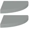 Image de ÃtagÃ¨res d'angle flottantes 2 pcs Gris 35x35x3,8 cm MDF vidaXL vidaXL