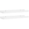 Image de Vidaxl EtagÃ¨res Ã  Rebord Pour Cadre Photo 2 Pcs Blanc 40x9x3 Cm Mdf