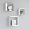 Image de vidaXL ÃtagÃ¨res murales sous forme de cube 3 pcs Blanc MDF