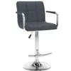 Image de vidaXL Tabourets de bar lot de 2 gris similicuir
