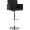 Image de vidaXL Tabourets de bar lot de 2 noir similicuir