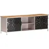 Image de vidaXL Meuble TV 120x30x40 cm Bois de manguier brut