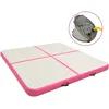 Image de Vidaxl Tapis Gonflable De Gymnastique Avec Pompe 200x200x10cm Pvc Rose
