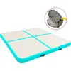 Image de Vidaxl Tapis Gonflable De Gymnastique Avec Pompe 200x200x10cm Pvc Vert