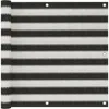 Image de Vidaxl Ãcran De Balcon Pehd 90x500 Cm Anthracite Et Blanc