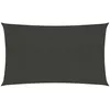 Image de Vidaxl Voile D'ombrage 160 G/MÂ² Anthracite 3x6 M Pehd
