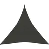 Image de Vidaxl Voile D'ombrage 160 G/MÂ² Anthracite 3x3x3 M Pehd