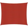 Image de Vidaxl Voile D'ombrage 160 G/MÂ² Rouge 3,6x3,6 M Pehd
