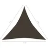 Image de Vidaxl Voile D'ombrage 160 G/MÂ² Marron 4x4x4 M Pehd