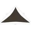 Image de Vidaxl Voile D'ombrage 160 G/MÂ² Marron 5x5x6 M Pehd