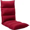 Image de vidaXL Chaise pliable de sol Rouge bordeaux Tissu