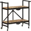 Image de Vidaxl Chariot De Cuisine 87x36x81 Cm Bois Massif De Manguier