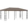 Image de vidaXL BelvÃ©dÃ¨re 6x3 m Taupe Tissu