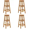 Image de Vidaxl Tabourets De Bar Lot De 4 Bois D'acacia Solide