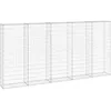 Image de Vidaxl Mur En Gabion Avec Couvercles Acier GalvanisÃ© 300x30x150 Cm